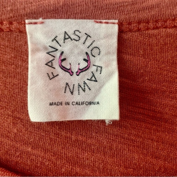 Distressed Rust Women's Top - Picture 2 of 3